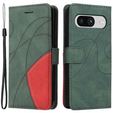 Til Google Pixel 8 KT-serie-1 dobbeltfarve etui - Grøn