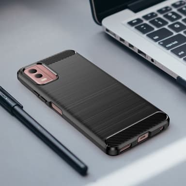 Slim-Fit TPU telefoncover til Nokia C32 - Sort