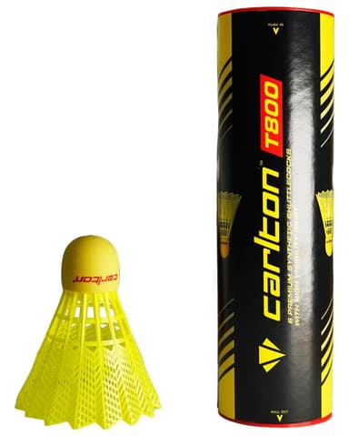 Carlton T800 Nylon Badmintonbolde Gul/Rød
