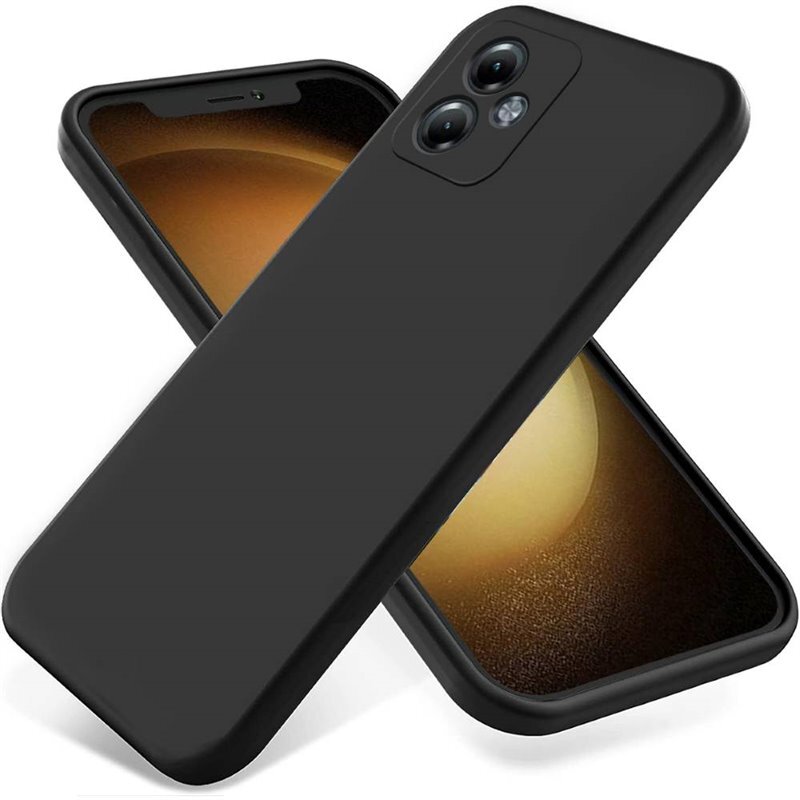 Liquid silikone cover Motorola Moto G14 - Sort