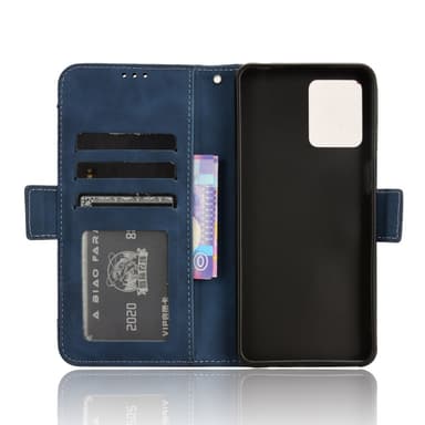 SKALO Motorola Moto G14 6-RUM Pungetaske - Blå