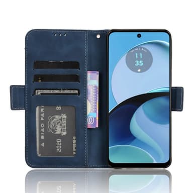 SKALO Motorola Moto G14 6-RUM Pungetaske - Blå