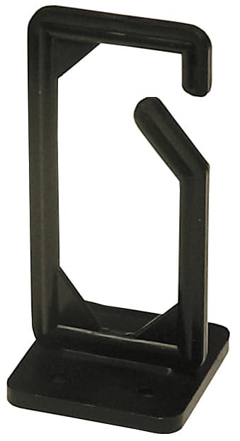 deltacoimp Cable hanger, screw mounting, 13x43x89mm, plastic, black
