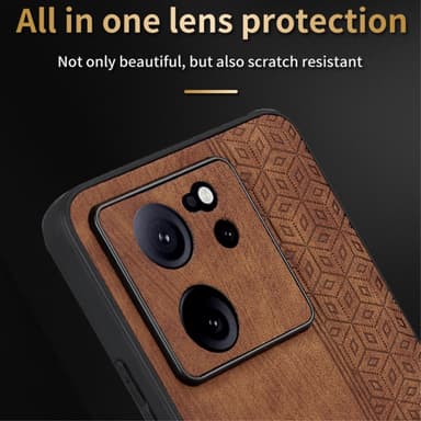 SKALO Xiaomi 13T/13T Pro AZNS PU læder Cover - Grøn