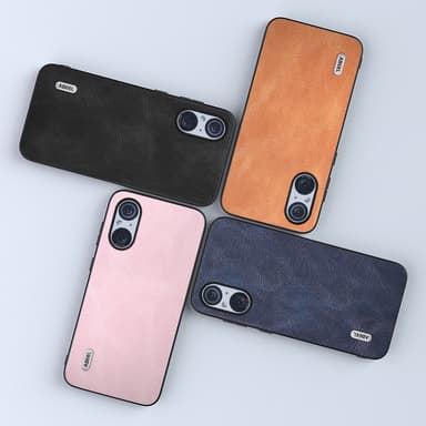 SKALO Sony Xperia 5 V ABEEL PU læder Cover - Sort