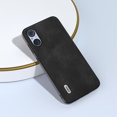 SKALO Sony Xperia 5 V ABEEL PU læder Cover - Sort
