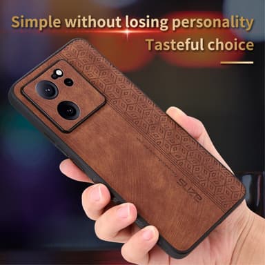 SKALO Xiaomi 13T/13T Pro AZNS PU læder Cover - Grøn