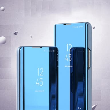 SKALO Xiaomi 13T/13T Pro Clear View Mirror Etui - Sølv