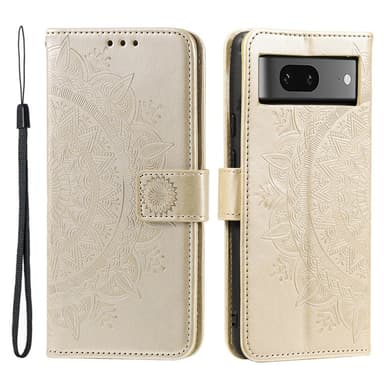 SKALO Google Pixel 8 Mandala Flip Cover - Guld