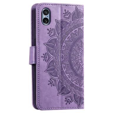 SKALO Sony Xperia 5 V Mandala Flip Cover - Lilla