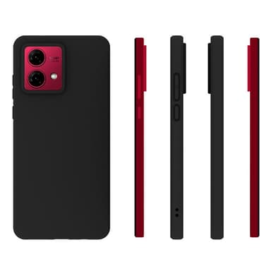 SKALO Motorola Moto G84 5G Matte Black Ultra-tynd TPU Cover