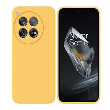 Liquid silikone cover OnePlus 12 - Gul