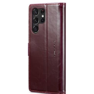 CaseMe Wallet 2-kort Samsung Galaxy S24 Ultra - Vinrød