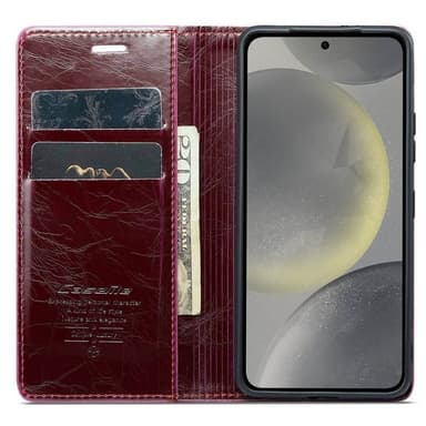 CaseMe Wallet 2-kort Samsung Galaxy S24 - Vinrød