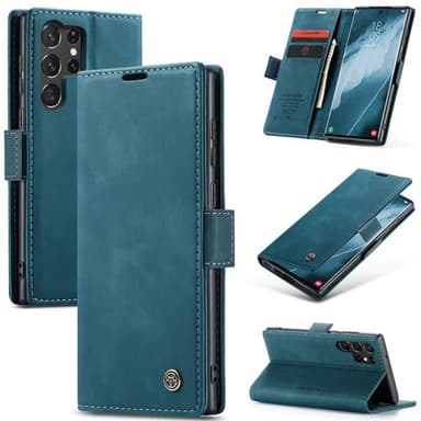 CaseMe Smart Magnet FlipCase Samsung Galaxy S24 Ultra - Blå