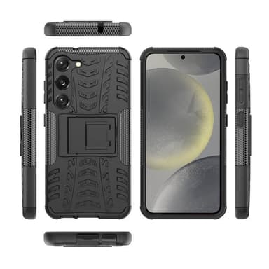 Stødbestandigt cover med stativ Samsung Galaxy S24 - Sort