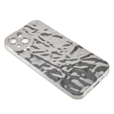 Til iPhone 15 Plus TPU Etui Elektroplating Rynket Ujævn Telefon Cover