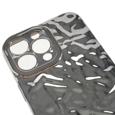 Til iPhone 15 Pro TPU Etui Elektroplating Rynket Ujævn Telefon Cover
