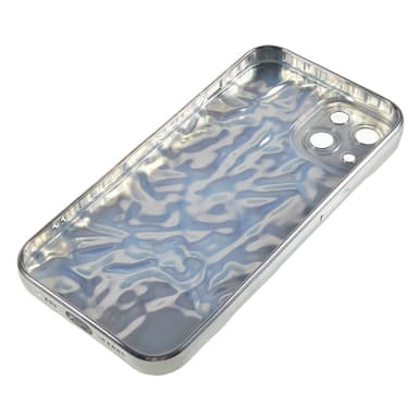 Til iPhone 15 Plus TPU Etui Elektroplating Rynket Ujævn Telefon Cover