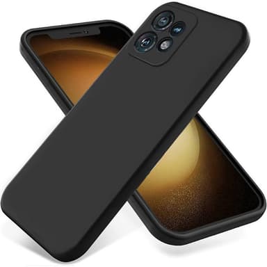 Liquid silikone cover Motorola Edge 40 Pro - Sort