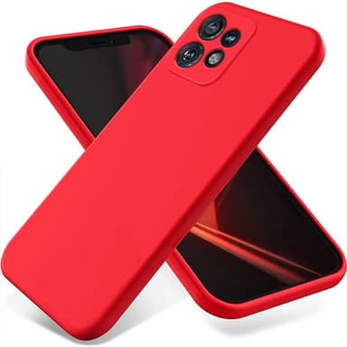 Liquid silikone cover Motorola Edge 40 Pro - Rød
