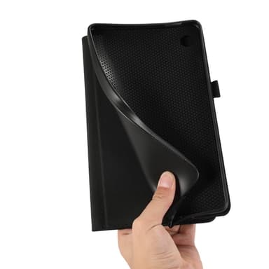 Samsung Galaxy Tab A9 Tabletetui Dækstofstruktur - Sort