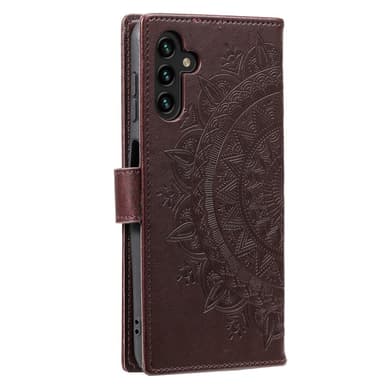 SKALO Samsung S24 Mandala Flip Cover - Brun