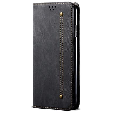 SKALO Samsung S24 Jeans Flip Cover - Sort
