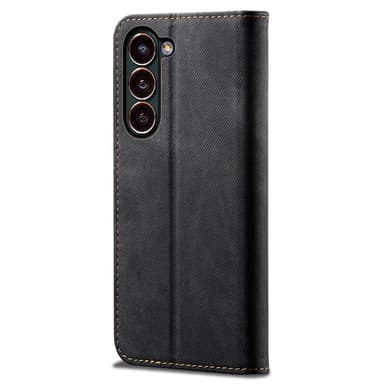 SKALO Samsung S24 Jeans Flip Cover - Sort