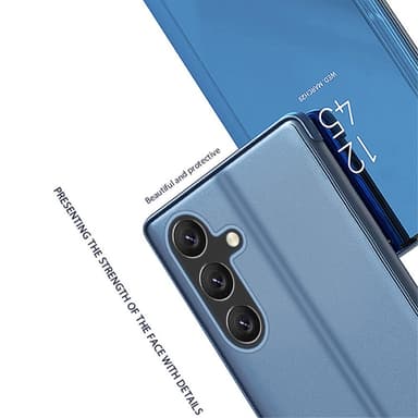 SKALO Samsung A05s 4G Clear View Mirror Etui - Blå