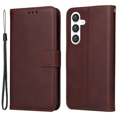 SKALO Samsung S24 PU-læder Pungetui - Brun