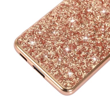 SKALO Samsung S24 Glitter TPU Cover - Guld