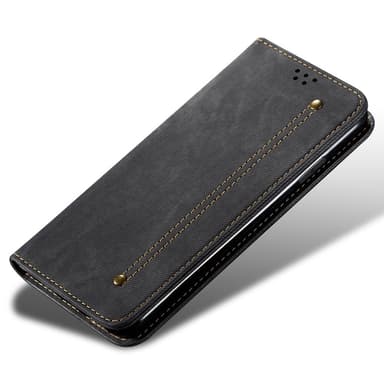 SKALO Samsung S24 Jeans Flip Cover - Sort