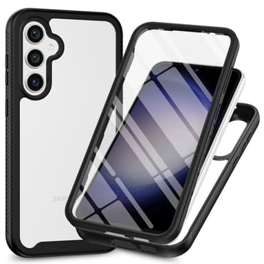 SKALO Samsung S24 Stødsikker Clear Hybrid Cover - Sort