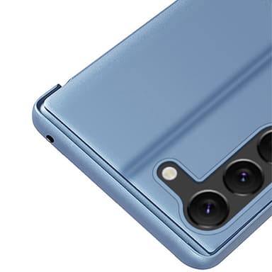 SKALO Samsung S24+ Clear View Mirror Etui - Sølv