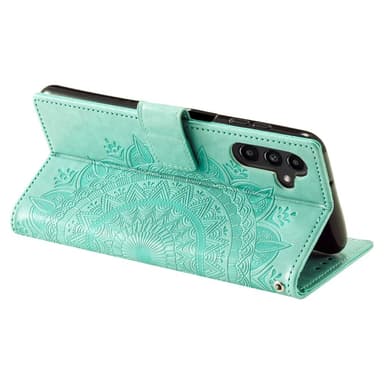 SKALO Samsung A05s 4G Mandala Flip Cover - Turkis