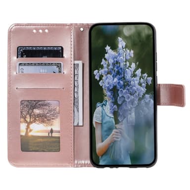SKALO Samsung S24 Mandala Flip Cover - Rosa guld