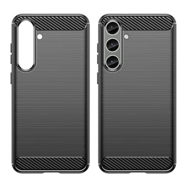 SKALO Samsung S24+ Armor Carbon Stødsikker TPU-cover - Sort