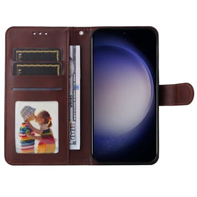 SKALO Samsung S24 PU-læder Pungetui - Brun