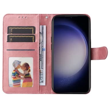 SKALO Samsung S23 FE PU-læder Pungetui - Pink