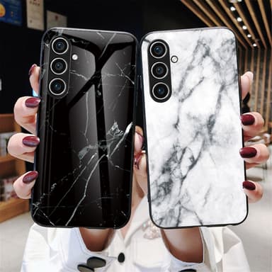 SKALO Samsung S24 Marmor hærdet glas TPU Cover - #4