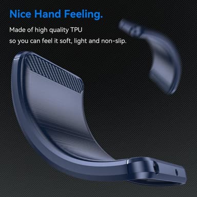 SKALO Samsung S24 Armor Carbon Stødsikker TPU-cover - Blå