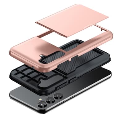 SKALO Samsung S23 FE Armor Cover kortholder - Sort