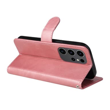SKALO Samsung S24 Ultra PU-læder Pungetui - Pink