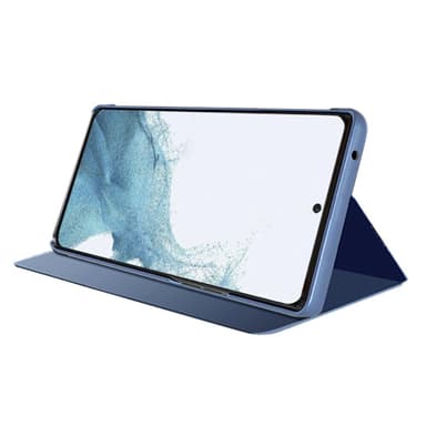 SKALO Samsung A05s 4G Clear View Mirror Etui - Blå