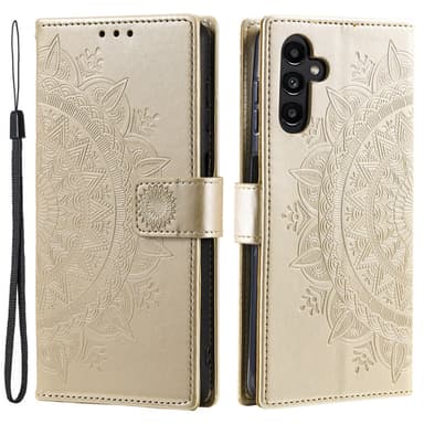 SKALO Samsung S24 Mandala Flip Cover - Guld