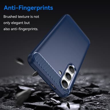 SKALO Samsung S24 Armor Carbon Stødsikker TPU-cover - Blå