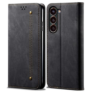 SKALO Samsung S24 Jeans Flip Cover - Sort