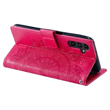 SKALO Samsung S24 Mandala Flip Cover - Cerise