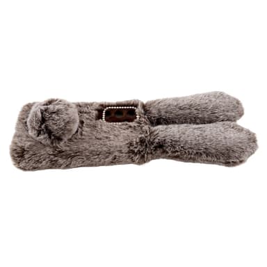 SKALO Samsung S24 3D Soft Furry Bunny Ears Cover - Hvid